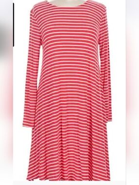 Old Navy Red And White Striped Dress Size Xl